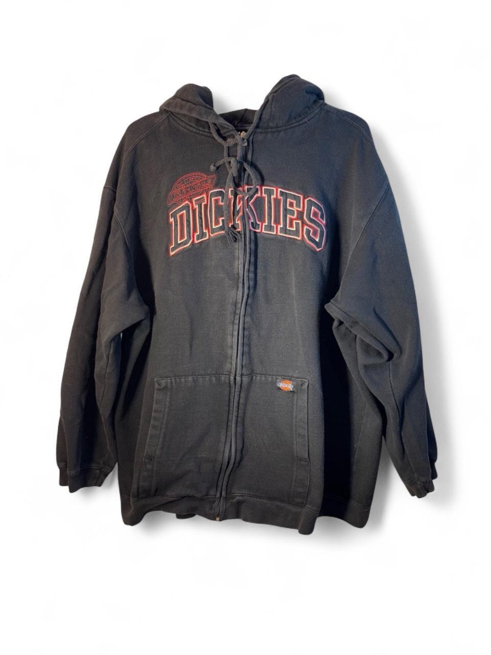 Dickies Black Hoodie Jacket with Red Logo
